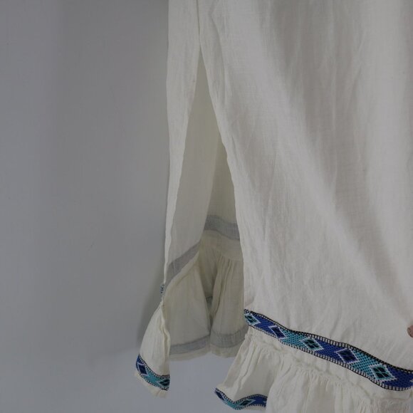 Z&L Maxi Dress Womens S Ivory Granola Girl Boho Bohemian Hippie Festival Resort - Picture 7 of 16